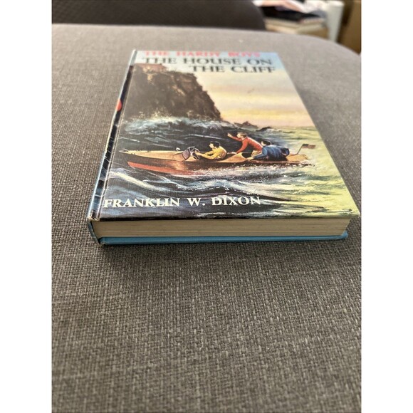 02 The House on the Cliff (1959-Brown End Page): 🕵🏻Hardy Boys Book Blue-Back - Picture 2 of 10